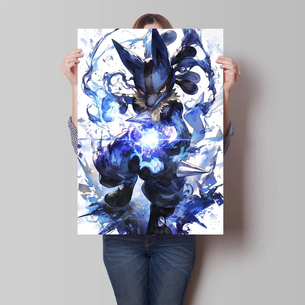 Pokemon Cartoon Poster Retro Pikachu Bulbasaur Mewtwo Anime Figures Canvas Painting Wall Decoration Poster Kids Decorate