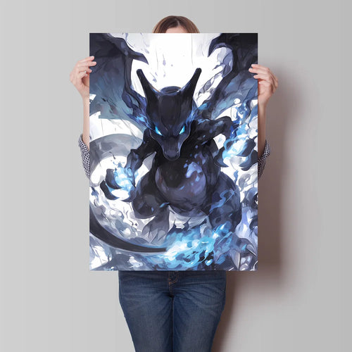 Pokemon Cartoon Poster Retro Pikachu Bulbasaur Mewtwo Anime Figures Canvas Painting Wall Decoration Poster Kids Decorate
