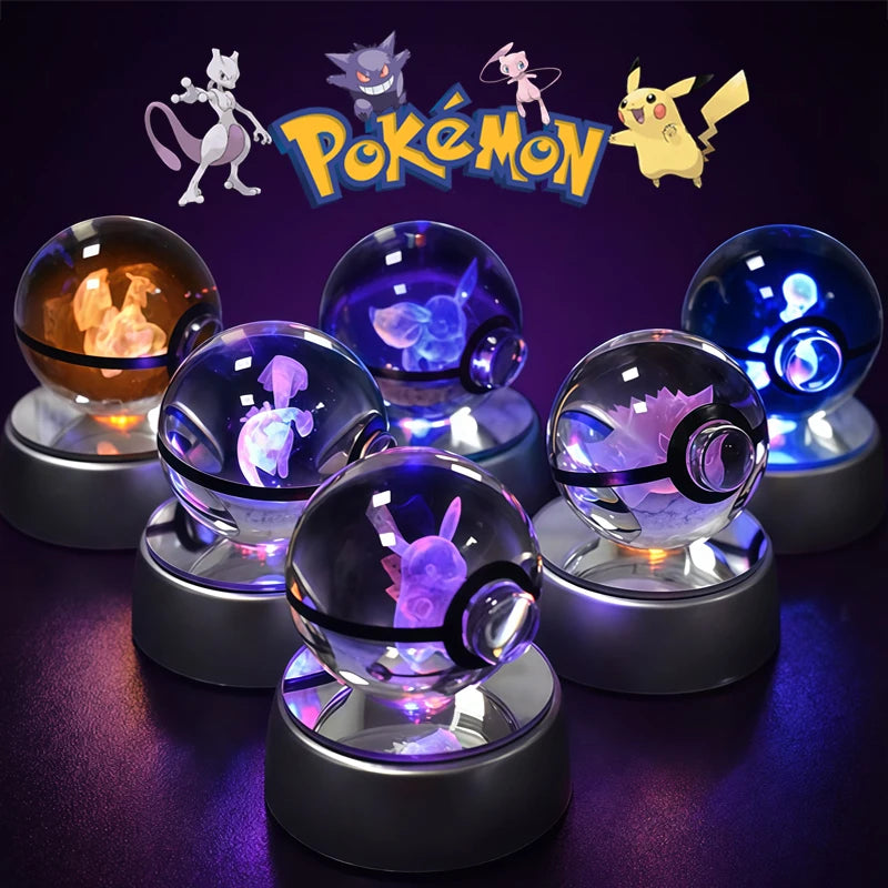 PokéCrystal Lámpara LED 3D Pokémon