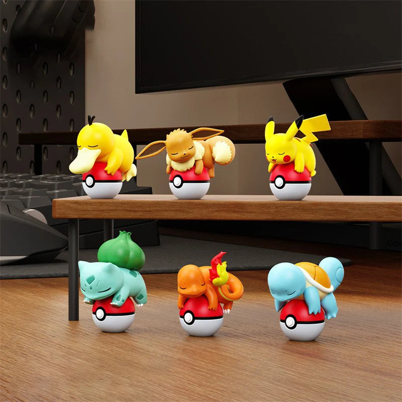 Authentic Pok É Mon Night Light Doll Pikachu EEVEE CHARMANDER BULBASAUR PSYDUCK Handmade Ornament Toy Children'S Christmas Gift