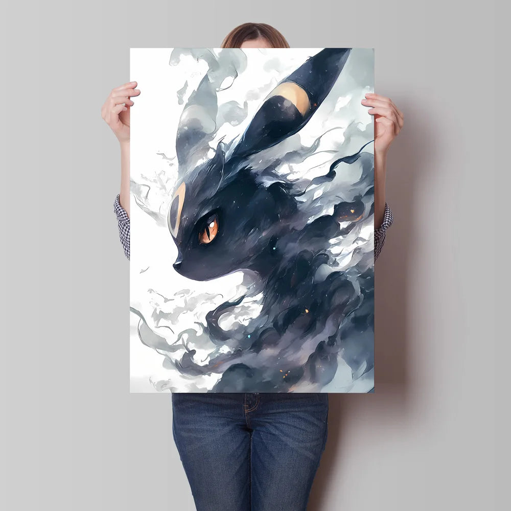 Pokemon Cartoon Poster Retro Pikachu Bulbasaur Mewtwo Anime Figures Canvas Painting Wall Decoration Poster Kids Decorate